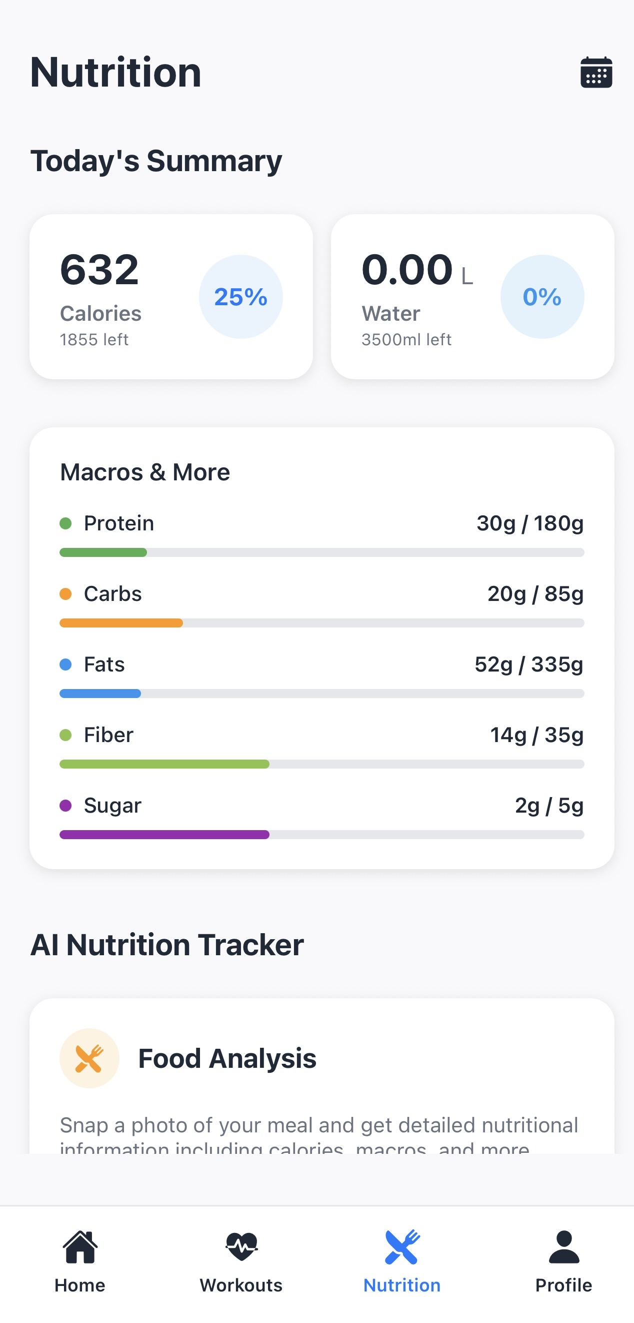AI-Powered Nutrition Tracking